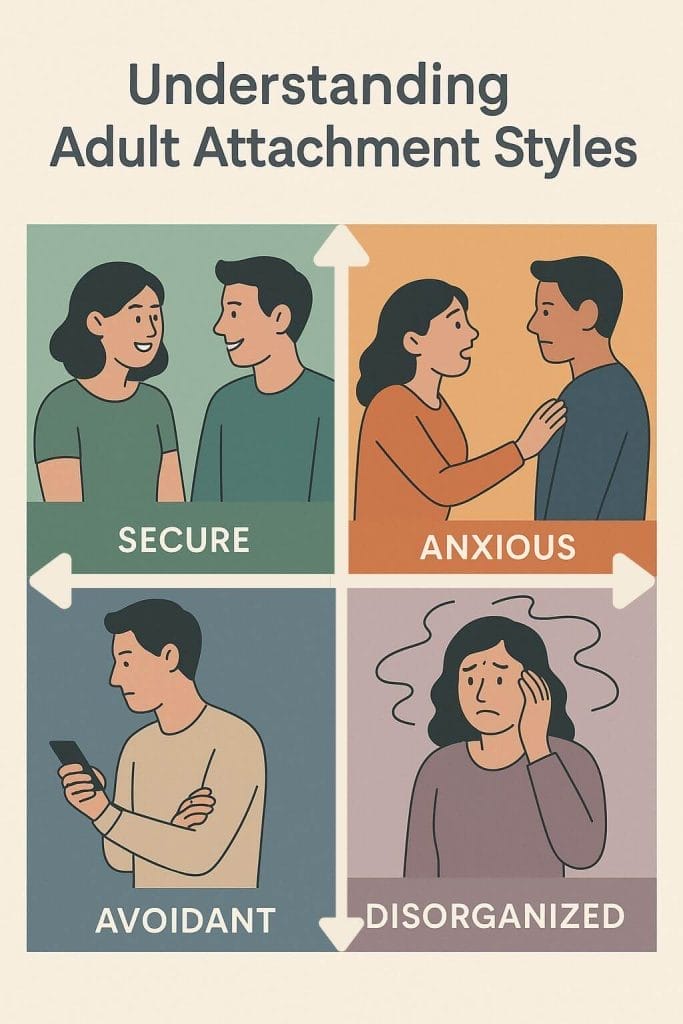 4 Attachment Styles in Adult Relationships