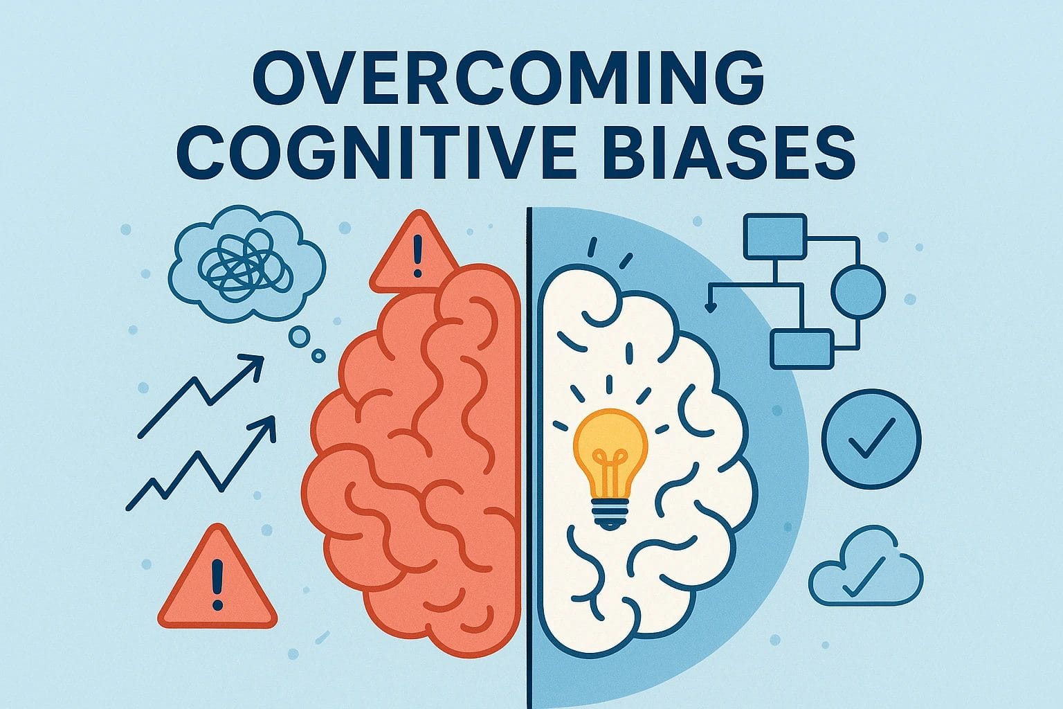Guide to overcoming cognitive biases and thinking more clearly using practical, science-backed strategies.
