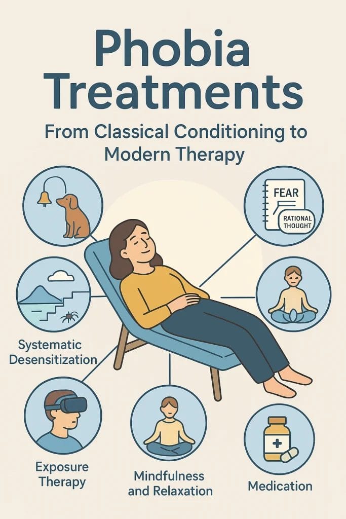 Overview of phobia treatments from classical conditioning to modern therapy methods
