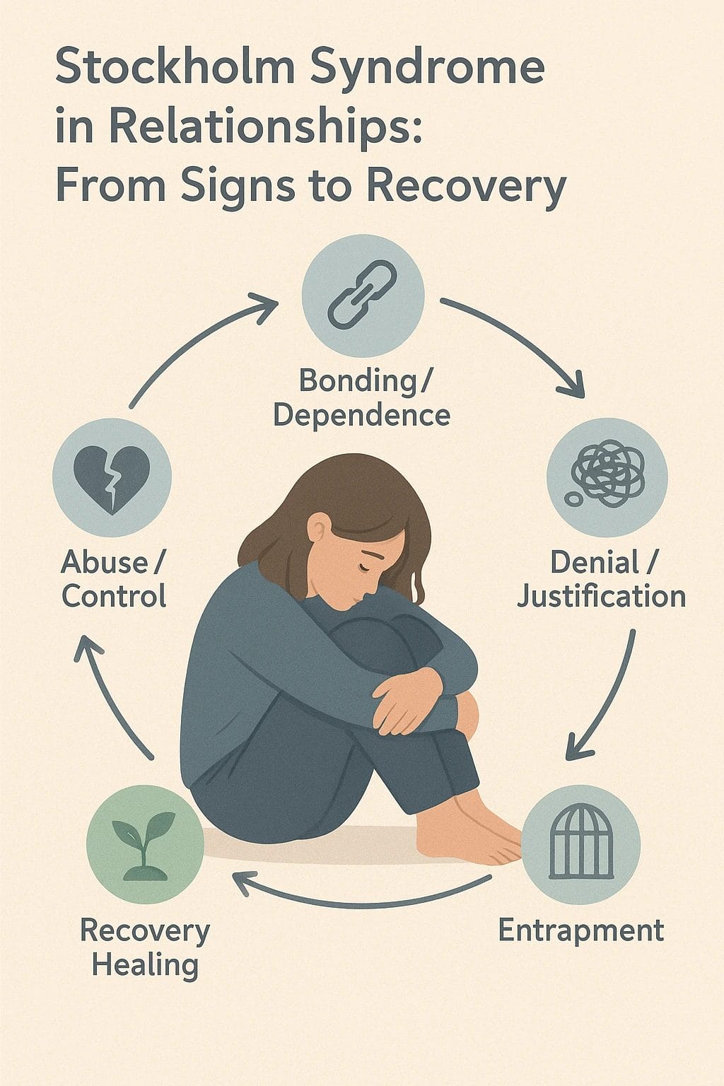 Signs of Stockholm Syndrome in relationships and steps to recovery explained in a clear guide.