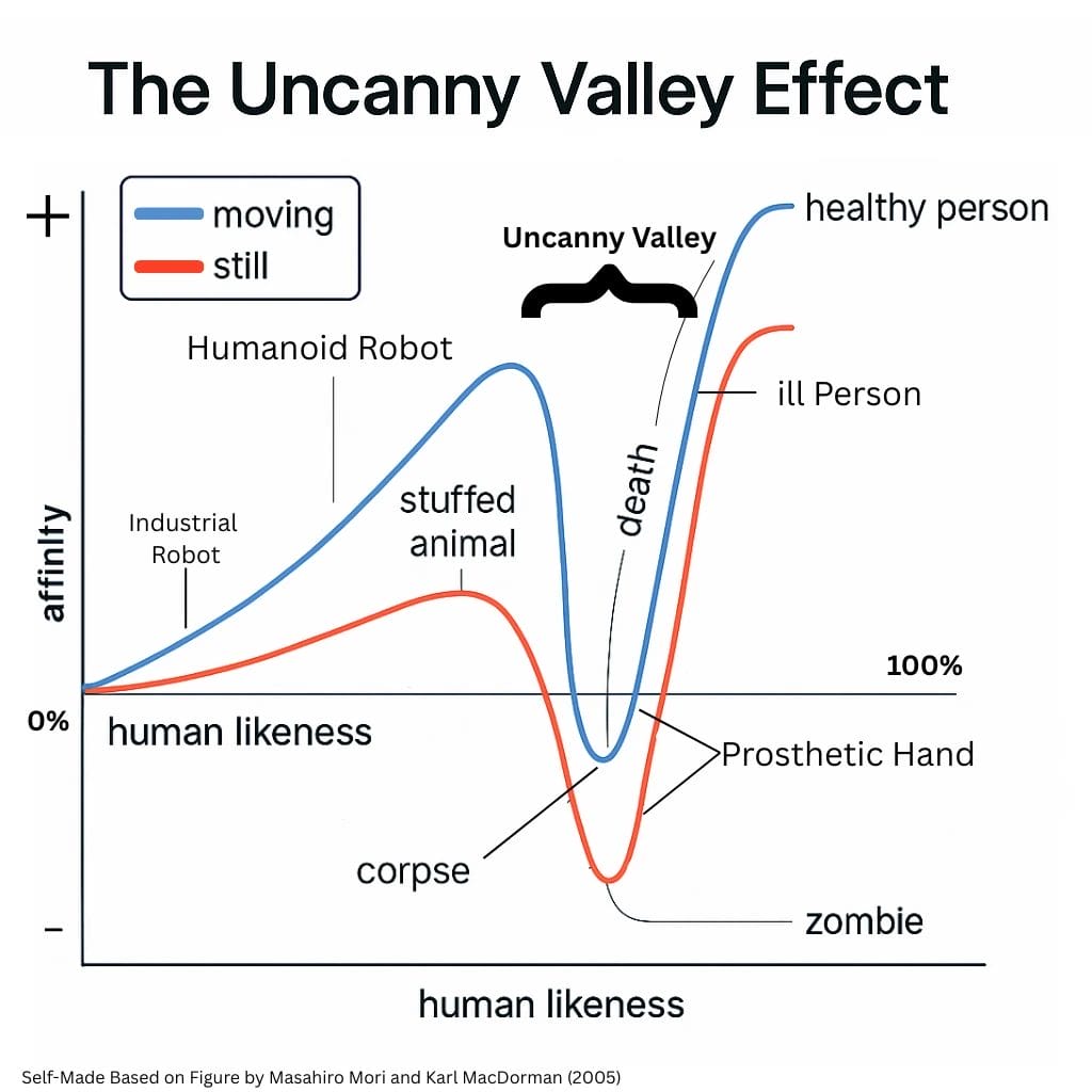 The uncanny valley effect explained for professionals navigating technology and human interaction.