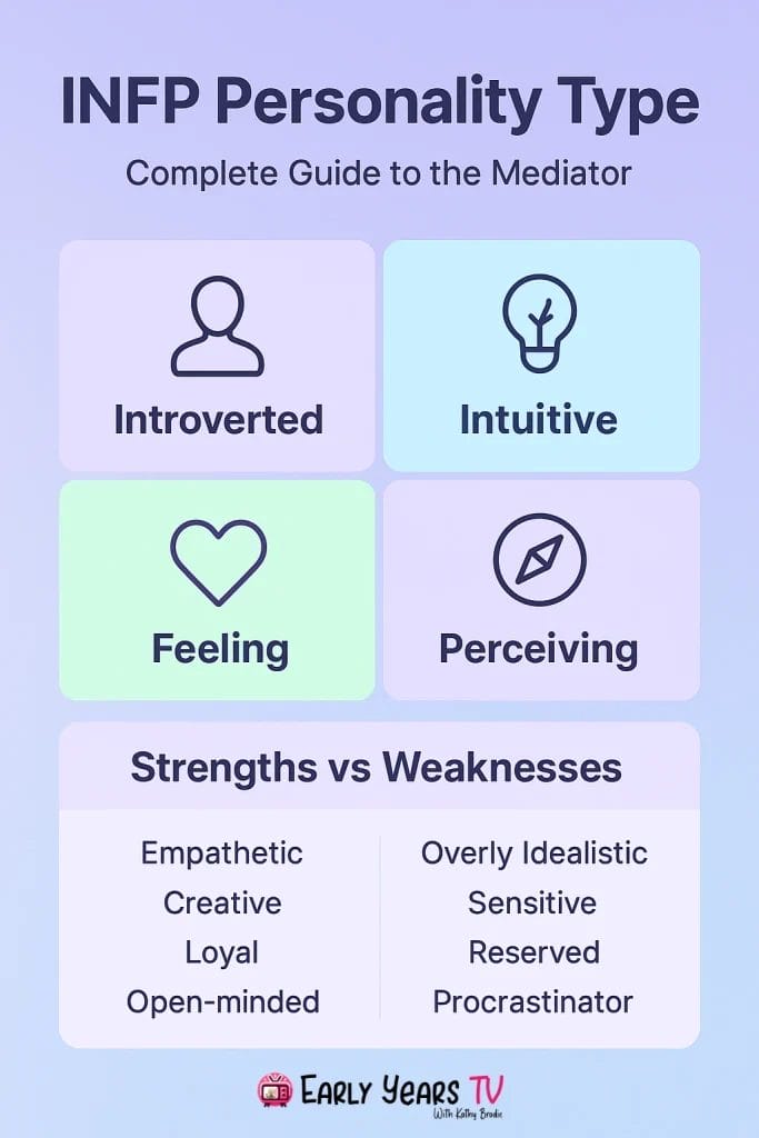 Complete INFP personality guide: traits, strengths, challenges, and growth tips for self-understanding